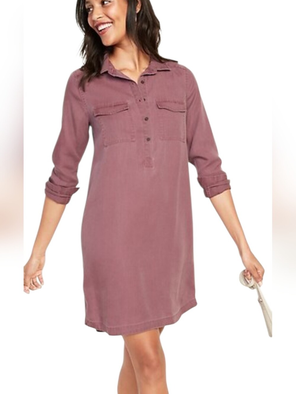 OLD NAVY | Maroon Shirt Dress, Sz. XL
